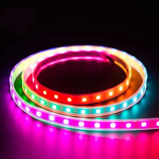 Addressable Ws2812 RGB Pixel Waterproof 5V 60LED/M Digital Flexible LED Strip