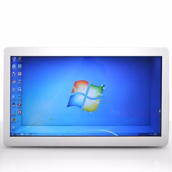 Chiosco interattivo del touch screen della segnaletica digitale LCD del lettore di pubblicità video multimediale WiFi della rete di visualizzazione pubblicitaria commerciale trasparente da 21,5 pollici