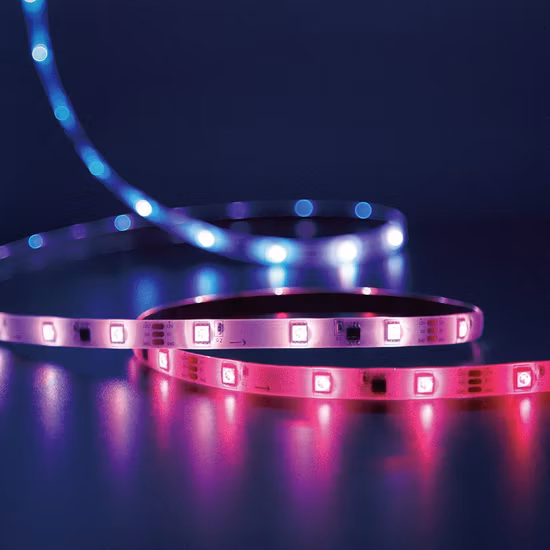 Telecomando RGB+IC da 13,1 piedi, controllo APP, striscia LED impermeabile ambientale