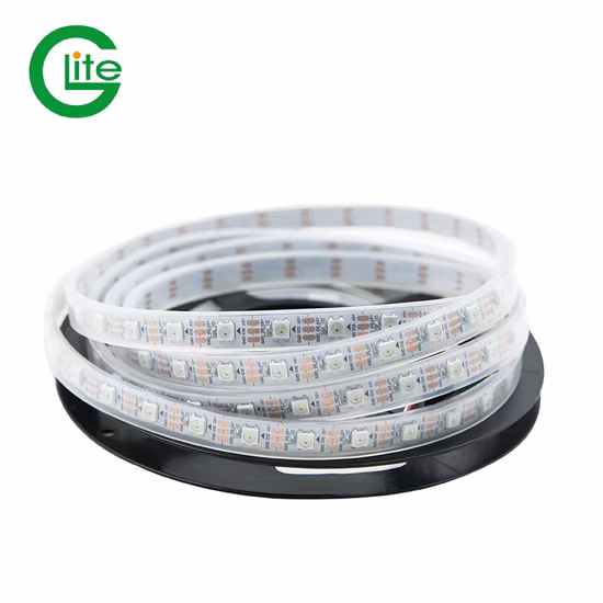 Striscia LED digitale magica DC24V 60LED/M 5050 con striscia LED RGBW IC esterna per illuminazione scenica