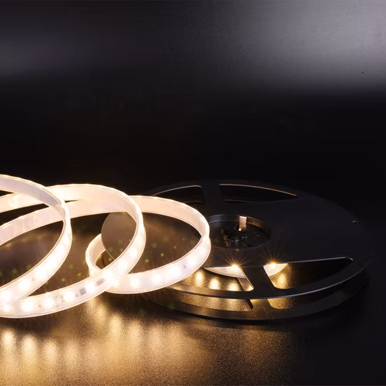 Striscia LED flessibile bianca naturale personalizzata SMD2835 120 LED / m con striscia LED ad alta tensione