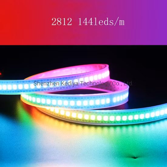 5050 144LED 2812 Magic indirizzabile DMX IC2812 Pixel Smart LED Strip Light Striscia LED digitale 24V per decorazioni natalizie Decorazioni per la casa Interni ed esterni