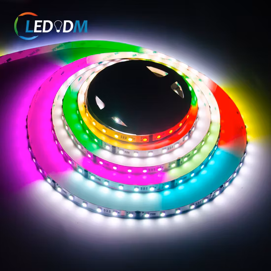 Striscia LED RGB 24V 2835 120Led/M 6mm 10W/M Striscia LED Dmx RGB indirizzabile Striscia LED magica