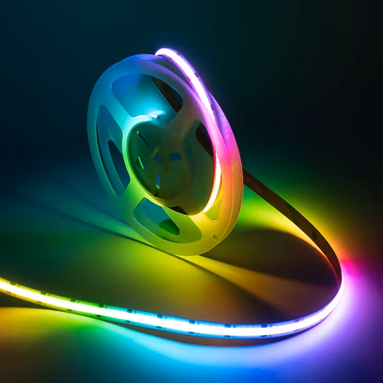 Commercial Dream Full Color RGBW DC12V 24V Magic Digital Nessun punto luce Rgbic Soft 768/M Smart Indirizzabile RGB COB LED Strip