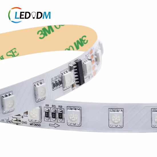 Milky Cover SMD RGB 5050 LED Digital Bar DMX Striscia LED per progetti di illuminazione da esterni